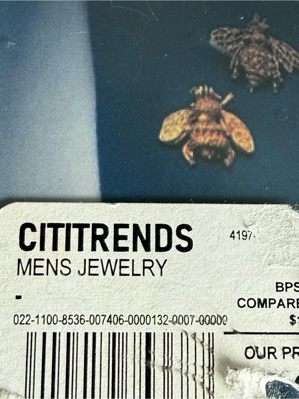 Men's Silver Leopard Head and Green Accented Fashion Pin Set